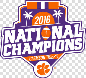 Clemson 2016 National Championship  HD Png Download