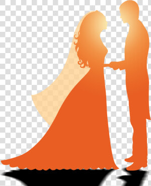 Wedding Marriage Silhouette   Wedding Couple Logo Design  HD Png Download