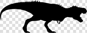 Tyrannosaurus Rex Dinosaur Silhouette   T Rex Silhouette Png  Transparent Png