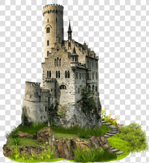 Medieval Castle   Lichtenstein Castle  HD Png Download