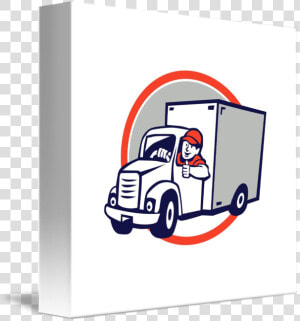 Driver Clipart Delivery Driver   Imagen Caricatura De Camioneta  HD Png Download