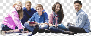 Group Of Middle School Kids With Books   Middle School Kids Png  Transparent Png