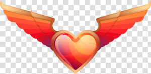 Love  Heart  Wings  Valentine Day   Coraçao Com Asas Png  Transparent Png