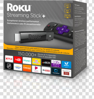 Roku Streaming Stick Plus Box  HD Png Download