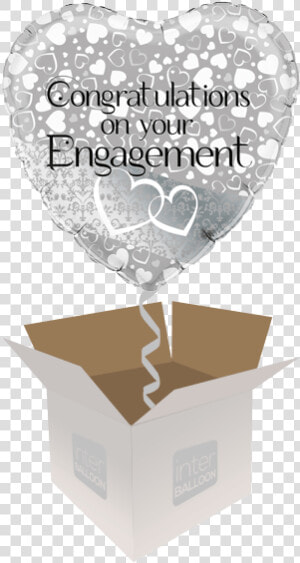 On Your Engagement Entwined Hearts   Congratulations On Your Engagement Balloons  HD Png Download