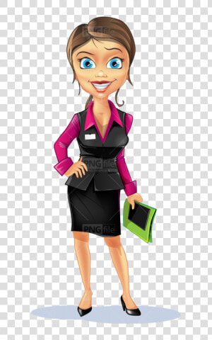 Business Women Cartoon Women Character  HD Png Download