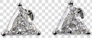 Triangular Diamond Stud Earrings    Earrings  HD Png Download