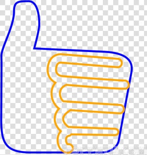 How To Draw A Thumbs Up Emoji Pop Path  HD Png Download