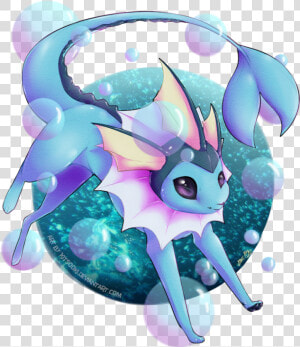 Eevee Vaporeon Fan Art  HD Png Download