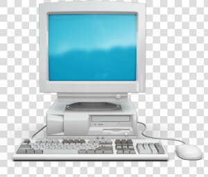 Transparent Old Computer Clipart   Old Desktop Computer Png  Png Download