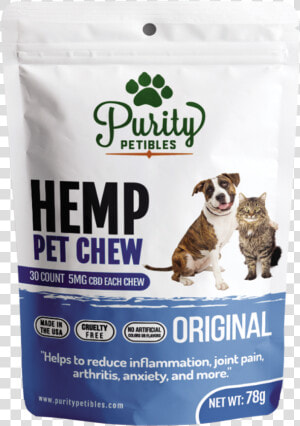 Cbd Pet Treats   Purity Hemp Pet Chew  HD Png Download