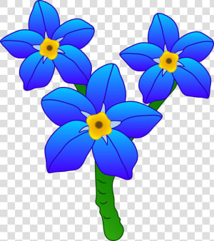 Forget Me Not Cartoon Flowers  HD Png Download