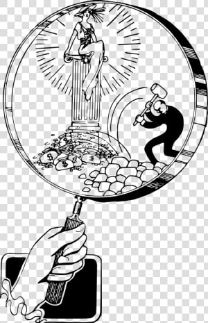 Magnifying Glass Couple Clip Arts   Magnifying Glass  HD Png Download