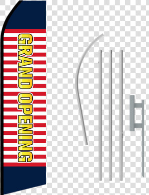 16ft Grand Opening Stock Swooper Flag With Ground Stake   Graphic Design  HD Png Download