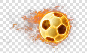 Transparent Flaming Soccer Ball  HD Png Download