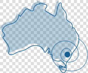 Illustration Of Australia With The Locality Of Canberra  HD Png Download