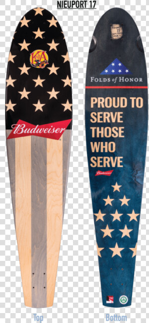 Budweiser Folds Of Honor Longboard   Longboard  HD Png Download