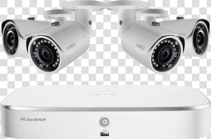 2k Hd 8 channel Ip Security System With Four 5mp Cameras   Lorex Security Cameras  HD Png Download