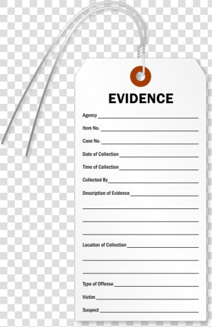 Chain Of Evidence Tag  HD Png Download