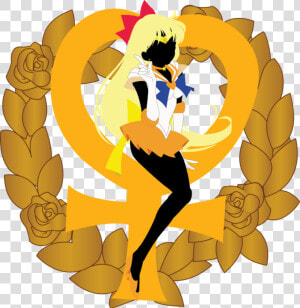  sailormoon  anime  sailor Venus  撞色系   Simbolo Sailor Venus  HD Png Download