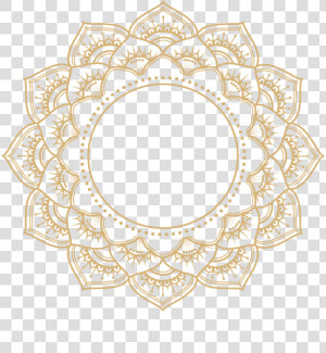  mandala  gold  overlay  frame   Gold Mandala Transparent Background  HD Png Download