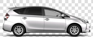 Tyrol Silver Toyota Prius   Toyota Prius Plus Black  HD Png Download