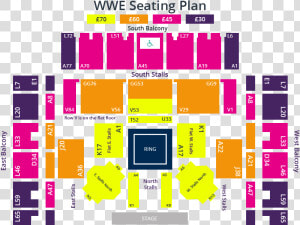 Wwe Map Website   Brighton Centre Seating Plan  HD Png Download