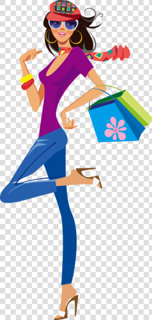 Png Library Stock Shopping Girl Silhouette At   Fashion Shopping Girl Png  Transparent Png