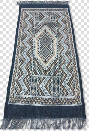 Berber Carpet Handmade In Pure Wool Black 71 X 138   Carpet  HD Png Download