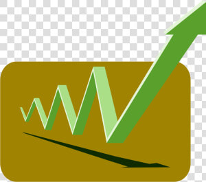 Financial Graph Arrows Green Up Clip Arts   ลูก ศร กราฟ  HD Png Download