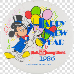 Disney Happy New Year Event Busy Beaver Button Museum   Walt Disney World Logo 1971  HD Png Download