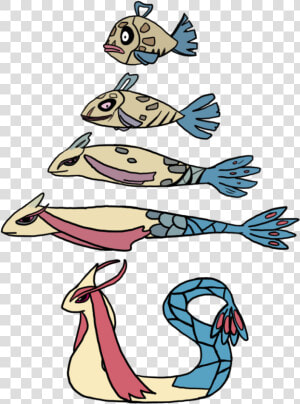 Pokemon Feebas To Milotic By Mariannefosho Pokemon   Pokemon Feebas To Milotic  HD Png Download