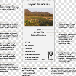 Wine Label Laws Australia  HD Png Download