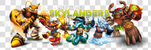 Official Skylanders Header   Activision Video Game Characters  HD Png Download