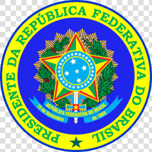 President Seal Png   Brazil Coat Of Arms  Transparent Png