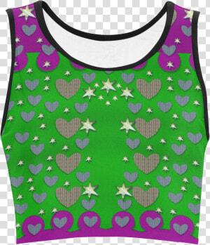 The Brightest Sparkling Stars Is Love Women S Crop   Active Tank  HD Png Download