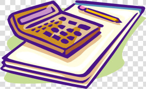 Calculator And Pencil Clipart Featured Illustration   Calculator And Paper Clipart  HD Png Download