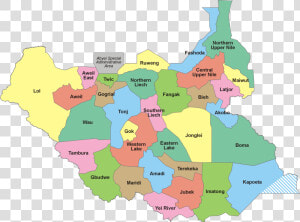 South Sudan 32 States   South Sudan  HD Png Download