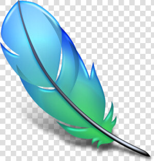  blueandgreen  feather  boho  bohofeathers  featherstickers   Adobe Photoshop Cs2 Icon  HD Png Download