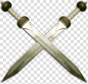 Crossed Gladius Clipart Gladius Gladiator Sword   Crossed Gladius  HD Png Download