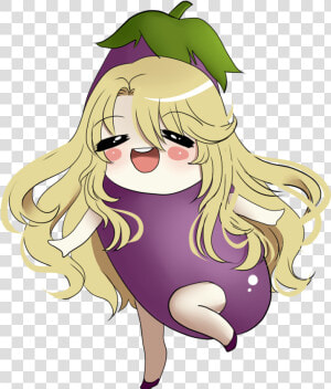 A Special Doodle Gift For Eggplant Senpai  rikashyeon   Cartoon  HD Png Download