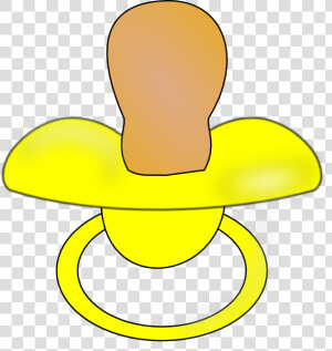 Pacifier Yellow Svg Clip Arts   Pacifier Clip Art  HD Png Download