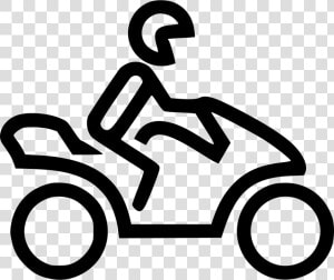 Biker   Motorcycle Rider Icon  HD Png Download