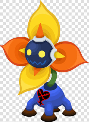 Kingdom Hearts Flower Heartless   Png Download   Heartless Robot Kingdom Hearts  Transparent Png