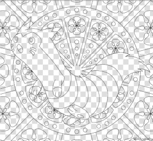 Adult Pokemon Coloring Page Furret   Png Download   Pokemon Mandala  Transparent Png