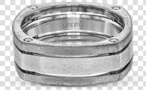 18k White Gold Men S Ring   Titanium Ring  HD Png Download