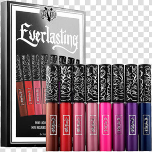 Kat Von D Everlasting Mini Liquid Lipstick Holiday   Kat Von D Everlasting Liquid Lipstick Kit  HD Png Download