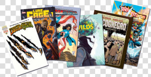 A Pile Of Comic Book Covers   Comic Book Pile Png  Transparent Png