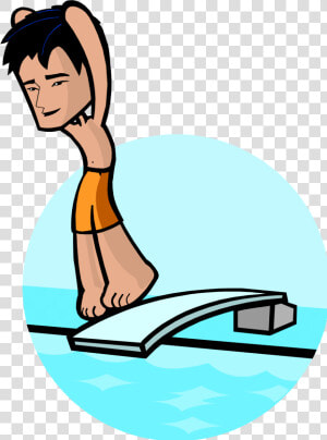 Diving From A Diving Board Clipart  HD Png Download