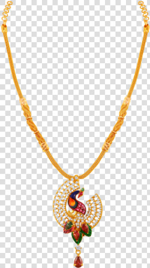 Gold Dollar Sign Chain Png   Peacock Gold Chain Pendant  Transparent Png